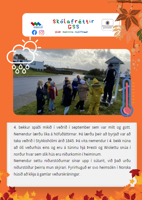 Skólafréttir vikuna 17. - 21. október