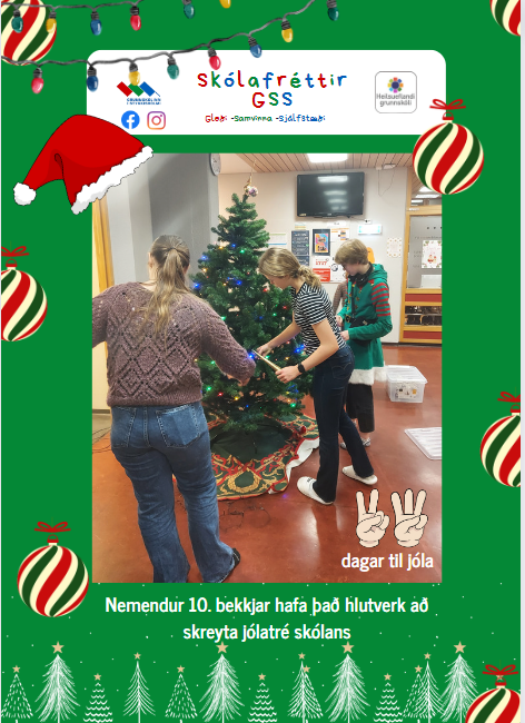 Skólafréttir vikuna 28. nóvember - 2. desember