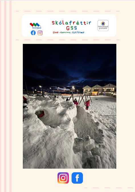 Skólafréttir vikuna 9. - 13. janúar 2023