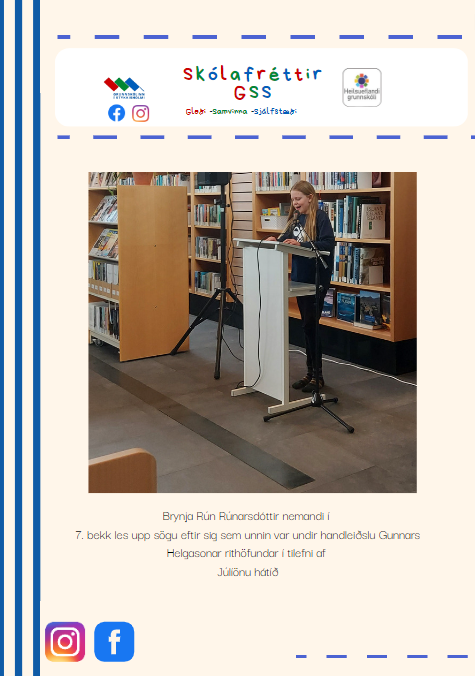 Skólafréttir vikuna 20. - 24. mars