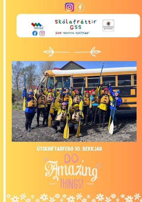 Skólafréttir vikuna 22. - 26. maí