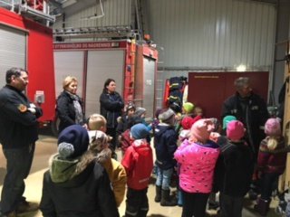 Heimsókn á slökkvistöðina