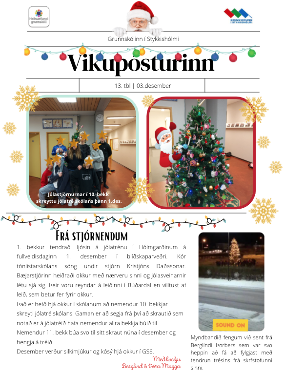 Vikupóstur stjórnenda