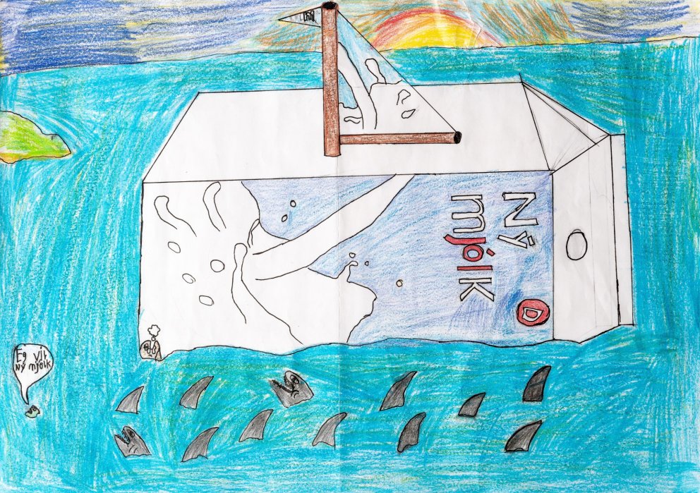 Verðlaunamynd nemanda í 4. bekk