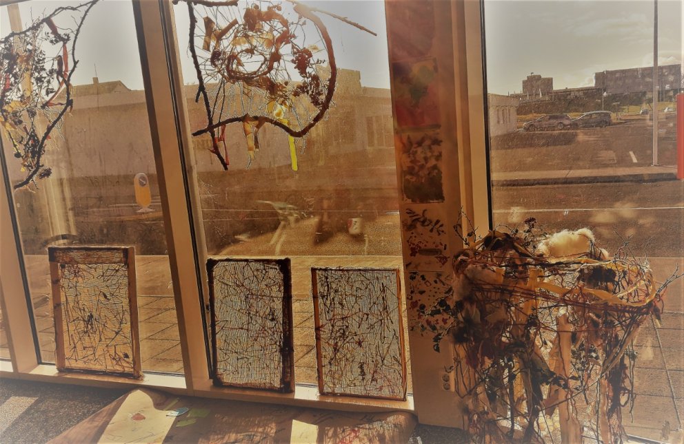 Sýning á listaverkum nemenda