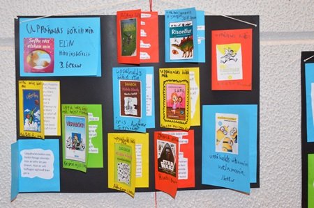 Sýning á læsisverkefnum nemenda