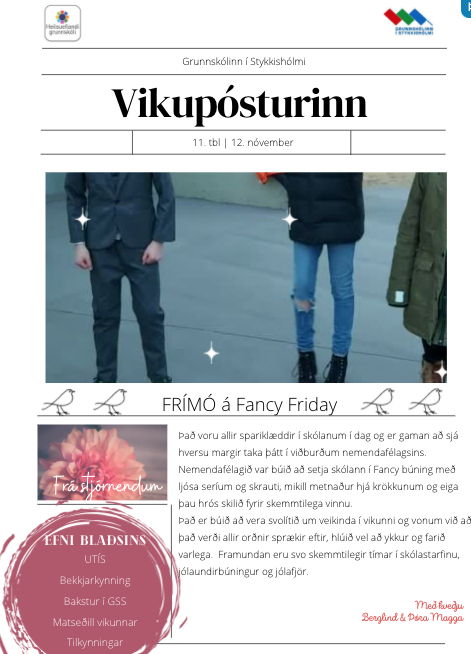 Vikupóstur stjórnenda