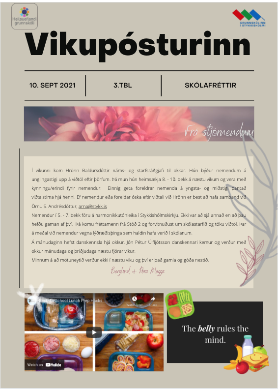 Vikupóstur stjórnenda