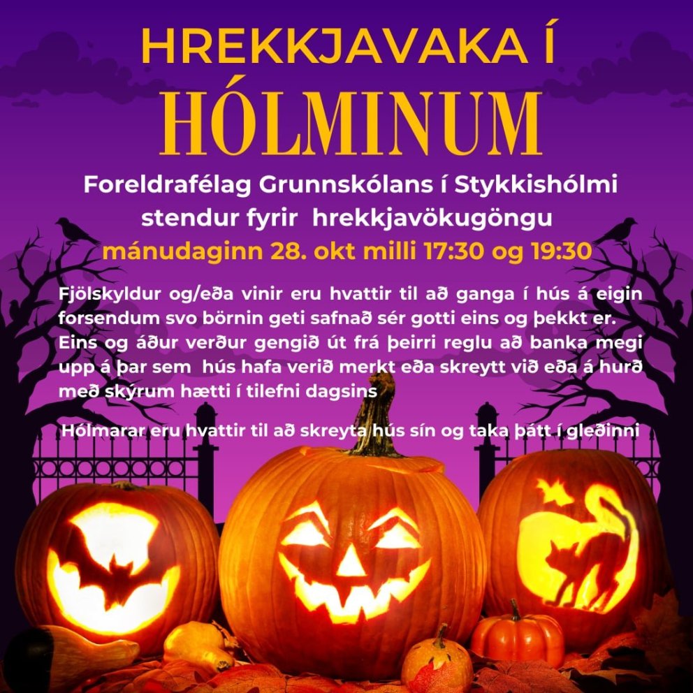 Hrekkjavaka í Hólminum 28. október