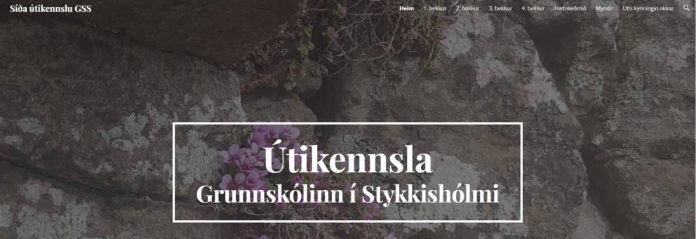 Heimasíða útikennslu komin í loftið
