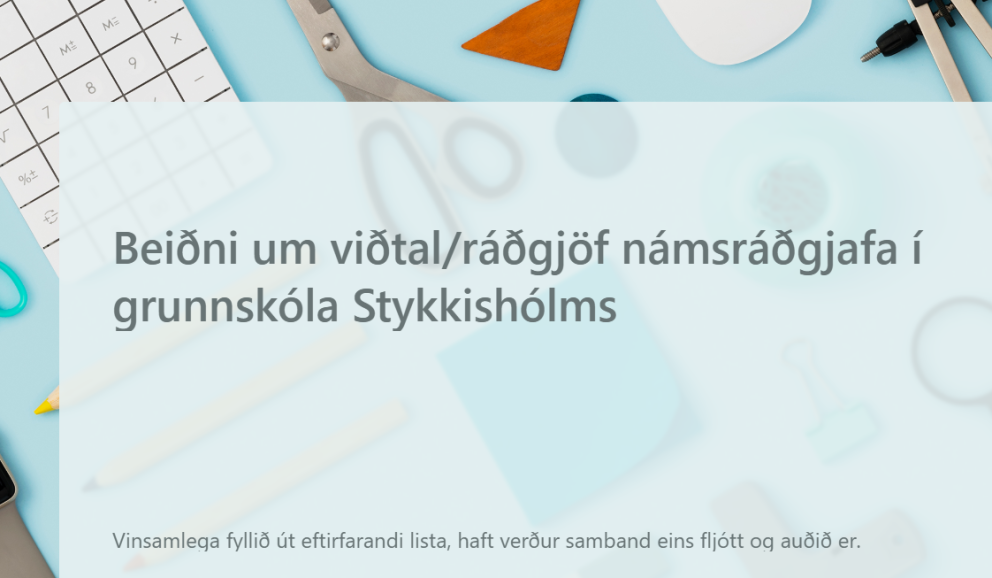 Ráðgjöf/viðtal hjá námsráðgjafa