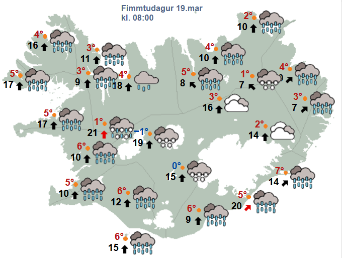 Lognið fer hratt yfir