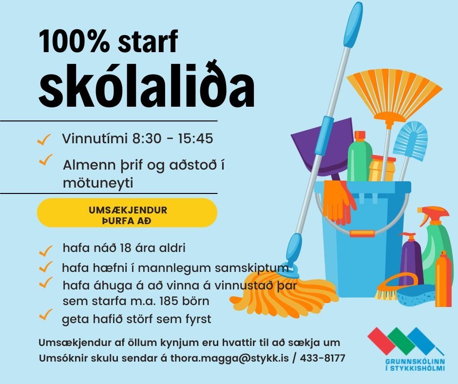 100% starf skólaliða
