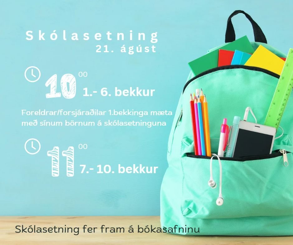 Skólasetning 21. ágúst 2024