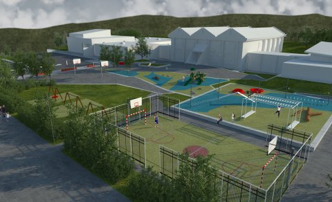 Tillögur að skipulagi skólalóðarinnar