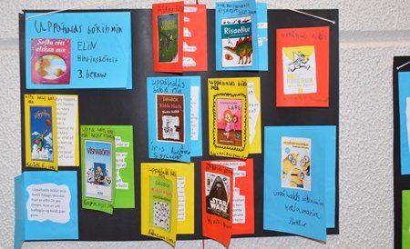 Sýning á læsisverkefnum nemenda