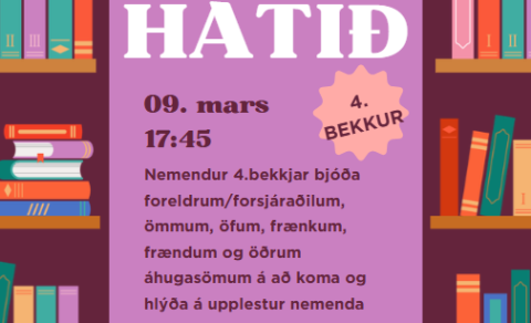 Upplestrarhátíð hjá 4.bekk