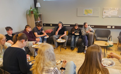 Vöfflukaffi útskriftarnema