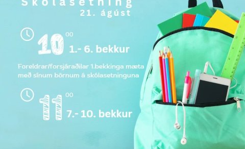 Skólasetning 21. ágúst 2024